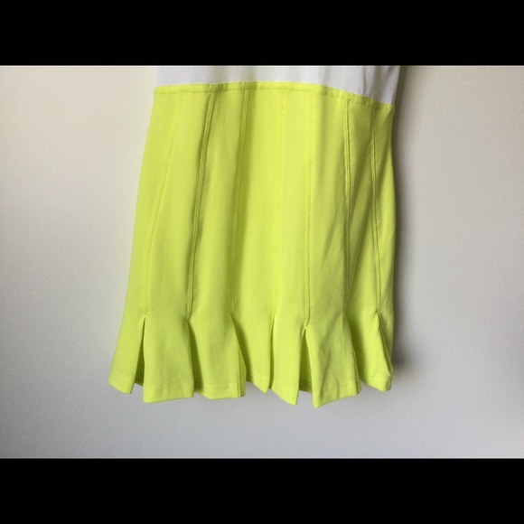 Adidas Stella McCartney Barricade Tennis Dress Sz 36 RunYellow/Powder White - Picture 9 of 13